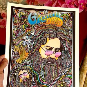 Plakat Grateful Dead, plakat Jerry'ego Garcii, autorstwa Posterography