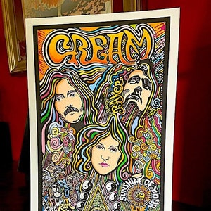 Cream Poster, Eric Clapton, Ginger Baker, Jack Bruce, por Posterography