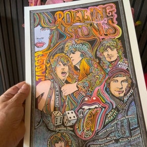The Rolling Stones, art print by Posterography,