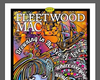 Stevie Nicks, Fleetwood Mac, art print by Posterography.