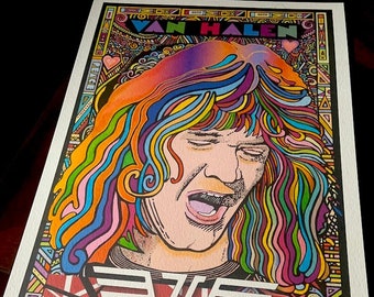 Van Halen, art print by Posterography