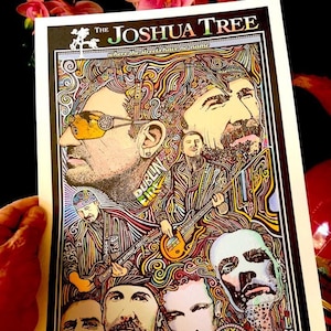 U2  Poster, The Joshua Tree, Bono, art print by Posterography