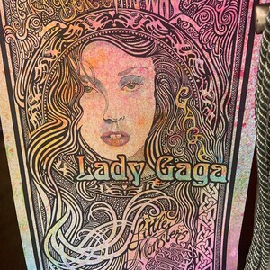 Lady Gaga poster, hand-colored by Posterography image 7