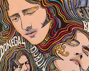 Rory Gallagher, art print by Posterography