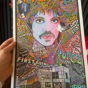 Prince Poster, Purple Rain, art print by Posterography.