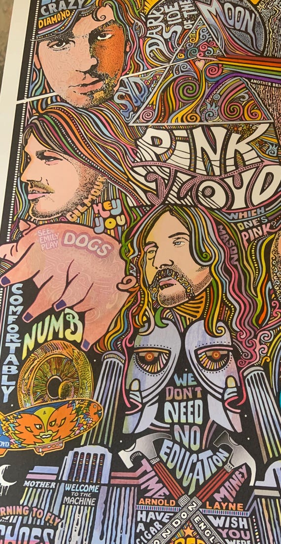 ピンク・フロイド『狂気』、Posterographyによるアートプリント - Etsy