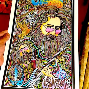 Grateful Dead Poster, Jerry Garcia poster, by Posterography