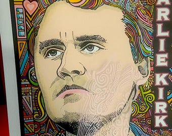 Charlie Kirk Poster, art print by Posterography