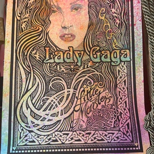 Lady Gaga poster, hand-colored by Posterography image 6