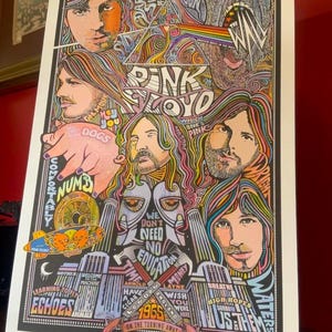 Pink Floyd, The Dark Side of the Moon, art print by Posterography