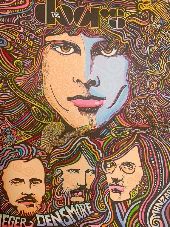 The Doors, the Lizard King, Jim Morrison, Art Print by