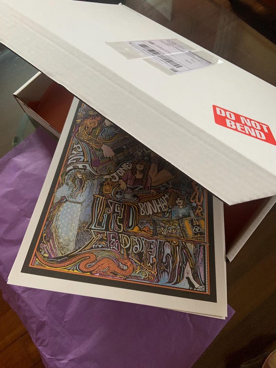 Led Zeppelin Art Print by Posterography - Etsy