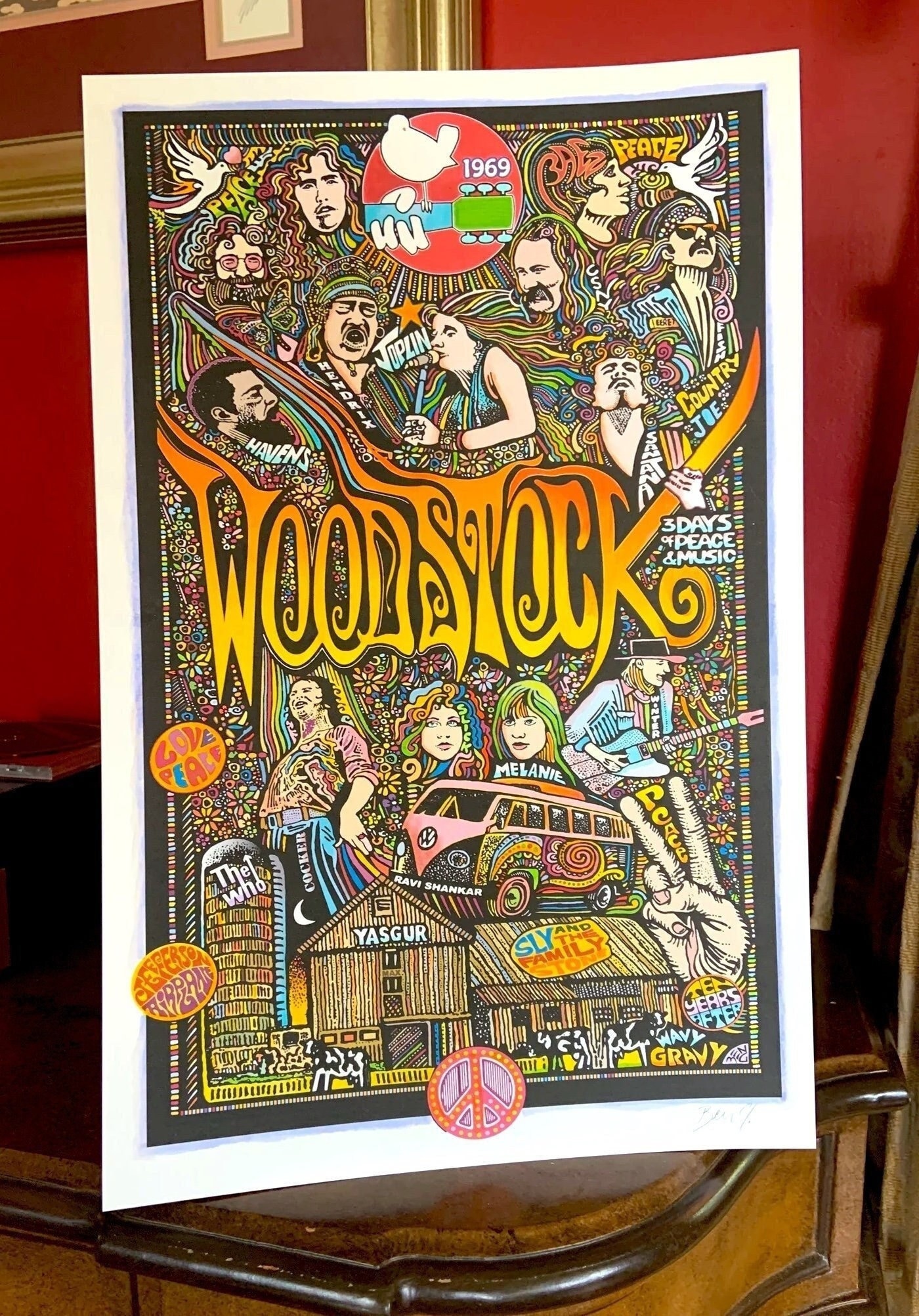 Woodstock Poster, Qualiy Art Print, by Posterography. - Etsy
