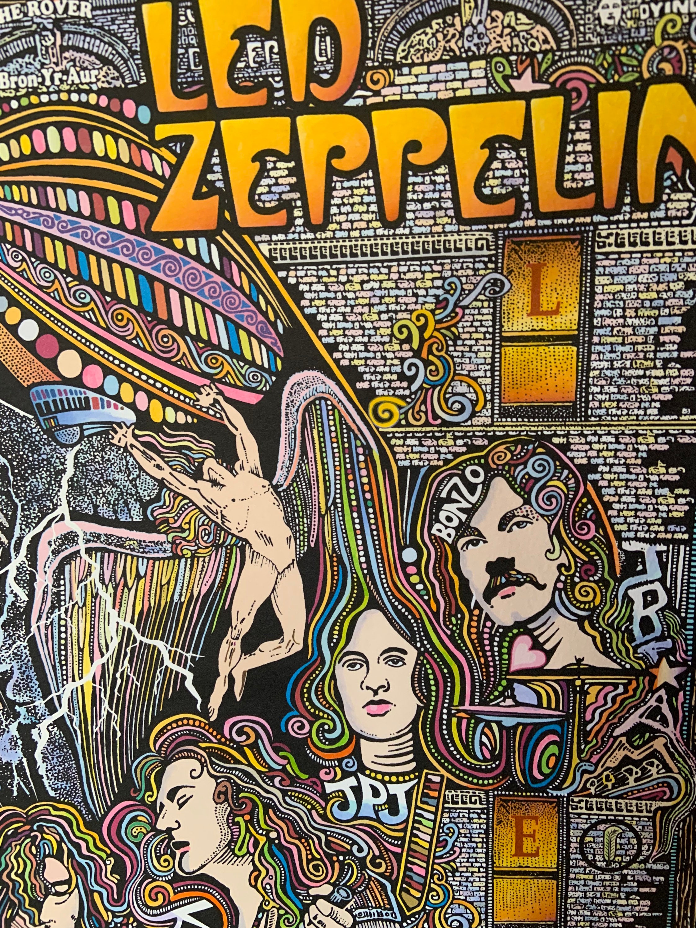 Led Zeppelin Poster, Physical Graffiti Poster, Art Print by