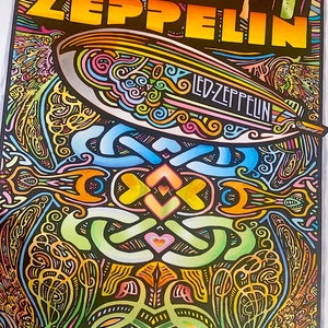 Led Zeppelin - Mothership, art print by Posterography.