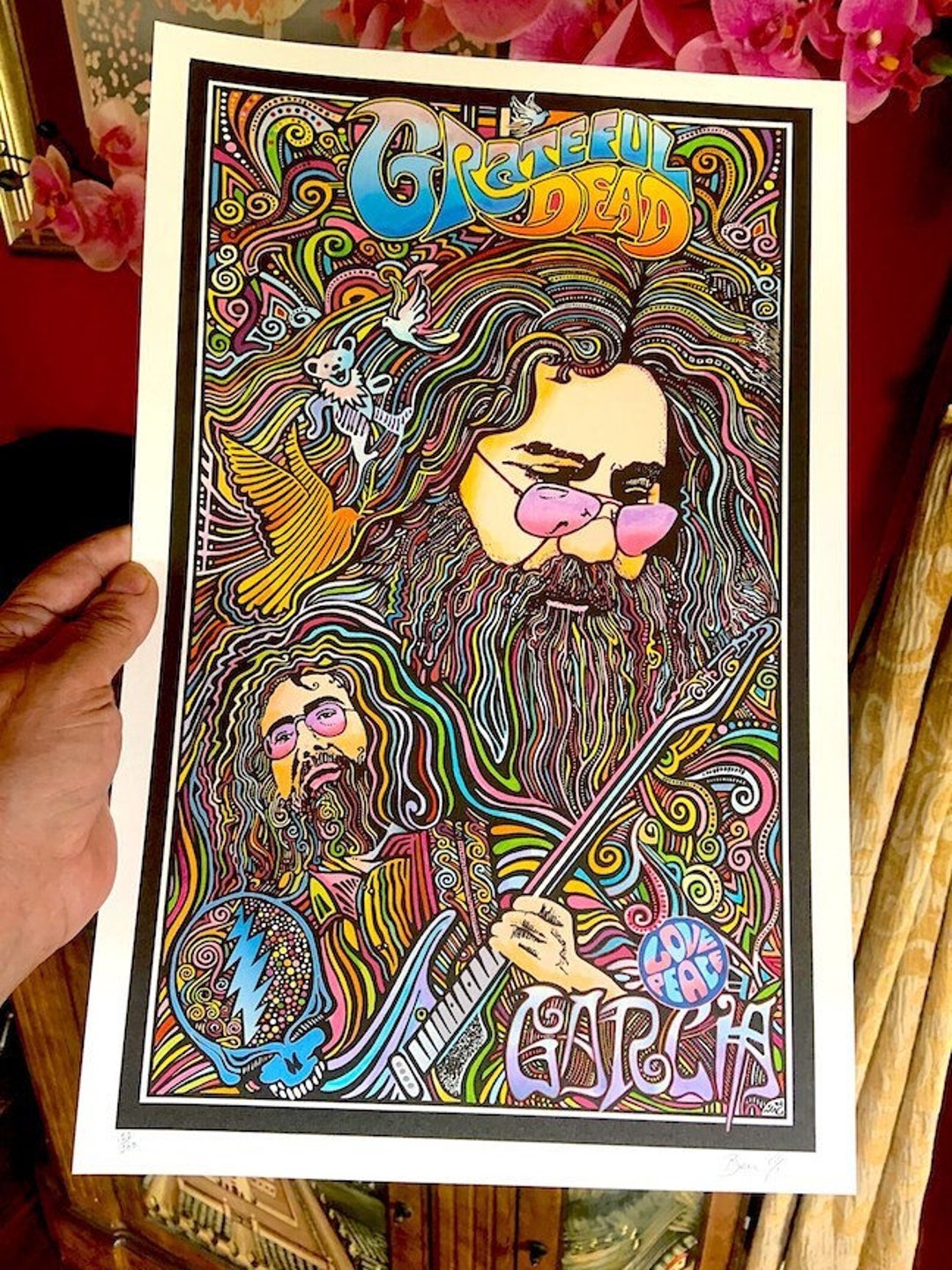 Grateful Dead Poster, Jerry Garcia Poster, by Posterography 