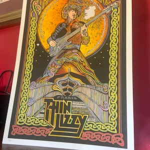 Thin Lizzy Poster, Phil Lynott Poster, art print by Posterography