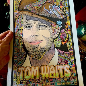 Tom Waits Poster, art print by Posterography.