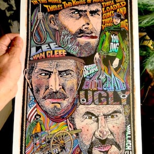The Good the Bad and the Ugly, Clint Eastwood, art print by Posterography