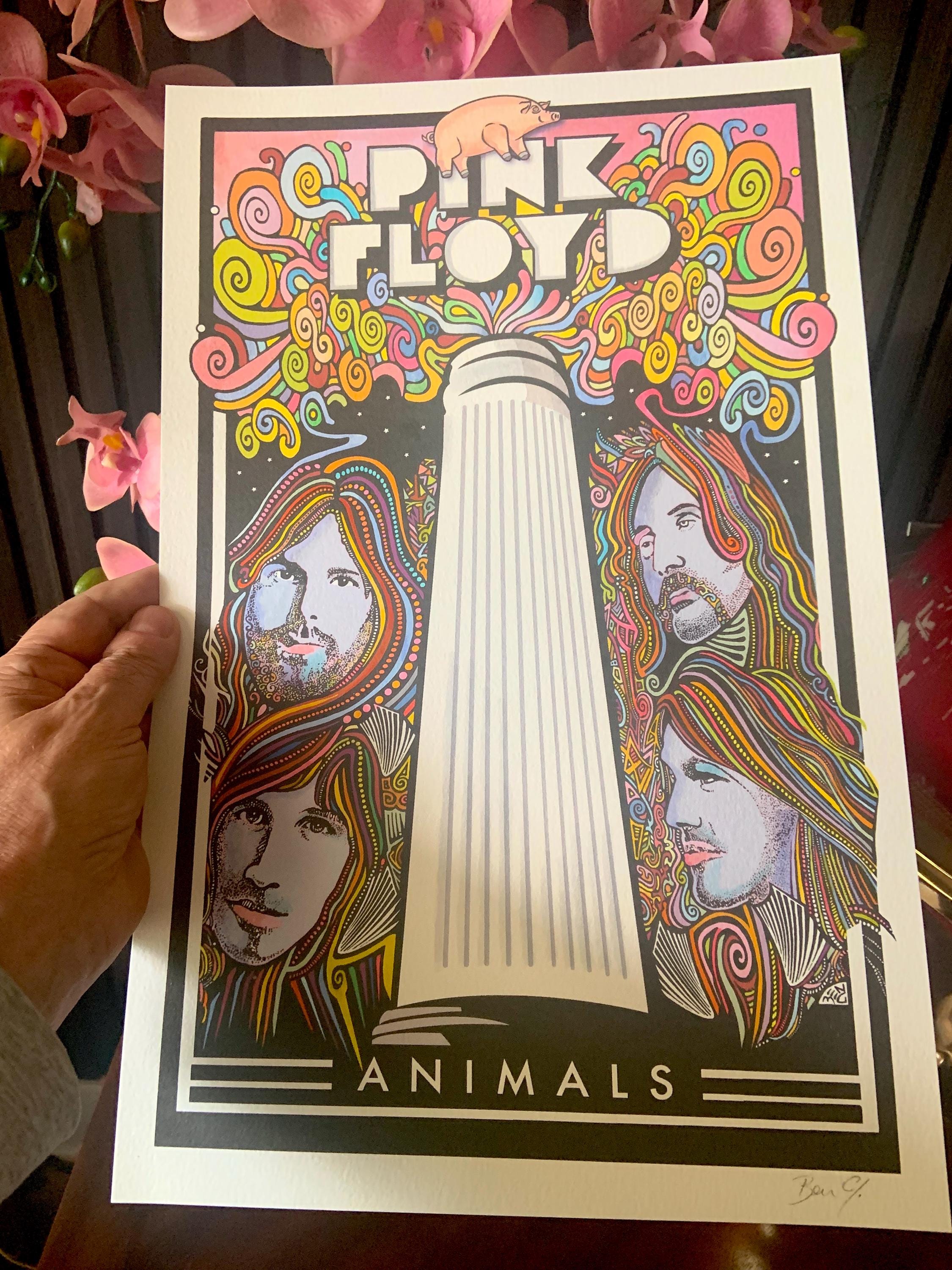 Pink Floyd Poster, Art Print by Posterography - Etsy