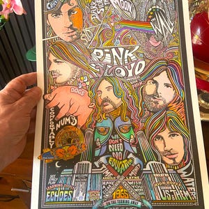 Póster de Pink Floyd, El lado oscuro de la luna, impresión artística de Posterography