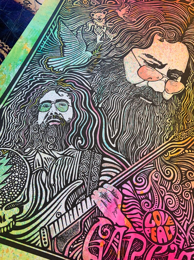 Grateful Dead Jerry Garcia Jerry Garcia Art Grateful Dead | Etsy