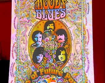 The Moody Blues, art print by Posterography