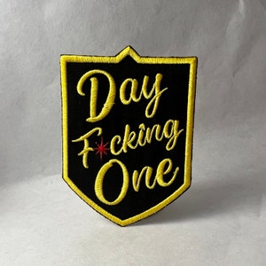 VGK “Day F*cking One” Shield Embroidered Patch