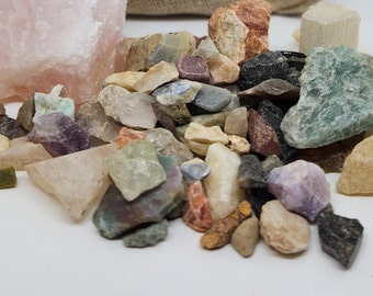 6lb Raw Gemstone Mining Bag: Rose Quartz, STEM Science Kit