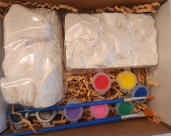 Paint Your Own Dinosaur Paperweight Set: Plaster Dino Kit