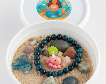 Mermaid Treasure Mining Kit – Gemstones, Bracelet & Ocean Stuff, 4th of July Fun