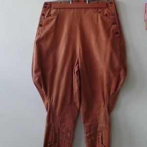 Antique Riding Jodhpurs Equestrian Girl's or Women's Vintage Pants Re-enactment Historical Cosplay, Horse Wear, Reenactment Theater
