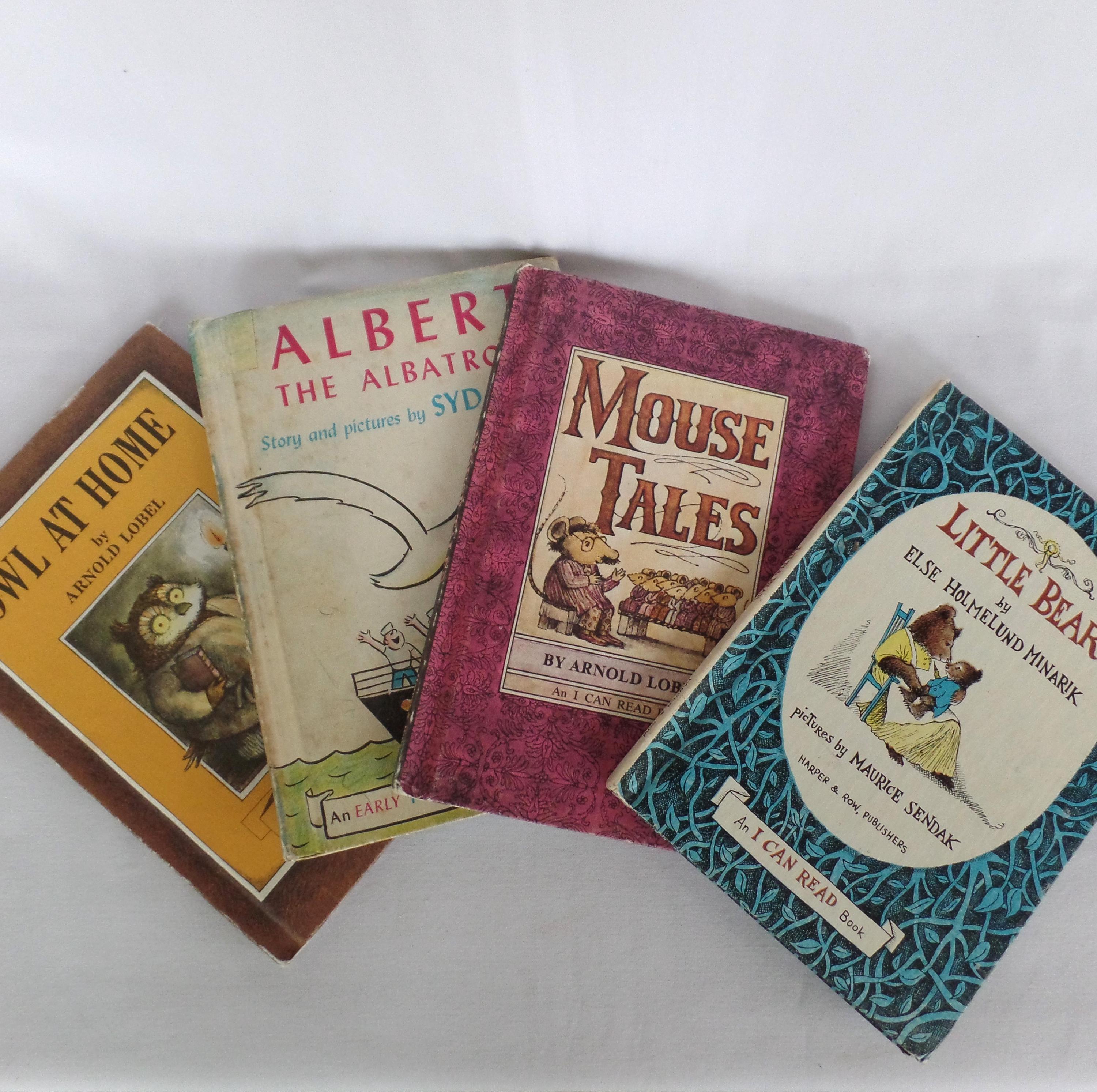Vintage Children's Books I Can Read Book Lot: Little Bear, Mouse Tales, Albert the Albatross, Owl At Home, Kids Early Reading, Animals