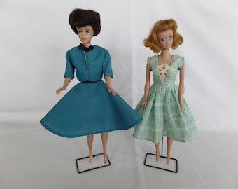 Vestidos de Barbie vintage de los años 60, ropa para muñecas hecha a mano.