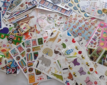 Lote de pegatinas surtidas, paquete de 80 unidades, variedad variada, artículos para manualidades, pegatinas infantiles, scrapbooking, diarios creativos, agendas, creación de tarjetas.