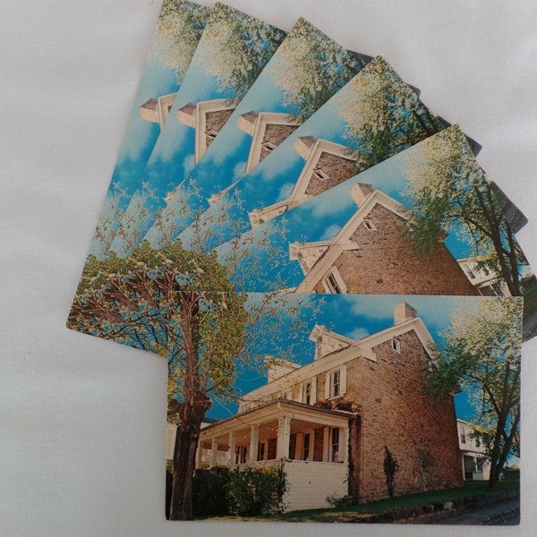 Vintage West Virginia Postcard, Old Stone House, Pennsboro, WV, Historical Home/ Building, Six Available, Priced per Each