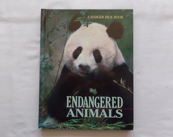 Vintage Children's Book, Endangered Animals, A Ranger Rick Book, STEM, Conservation, Environment, Science, Nat'l Wildlife Fed