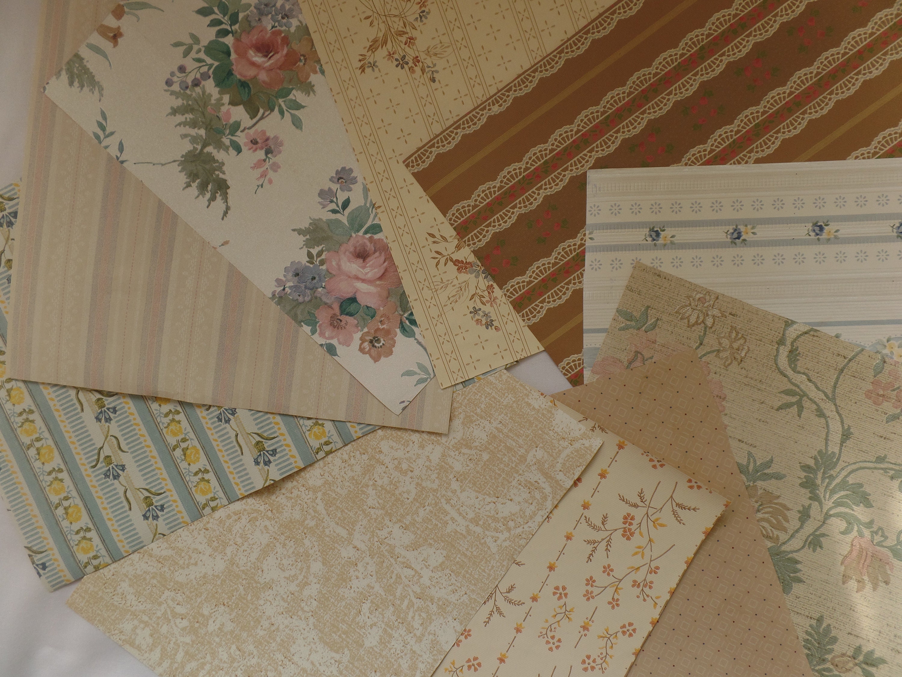 Home Décor Vintage 1970s Retro Farmhouse Vinyl Contact Paper/Wallpaper