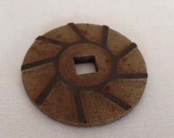 Pieza de molinillo de mantequilla de nueces vintage, accesorio para moler carne, herramienta manual de cocina de granja, picadora, cuchilla