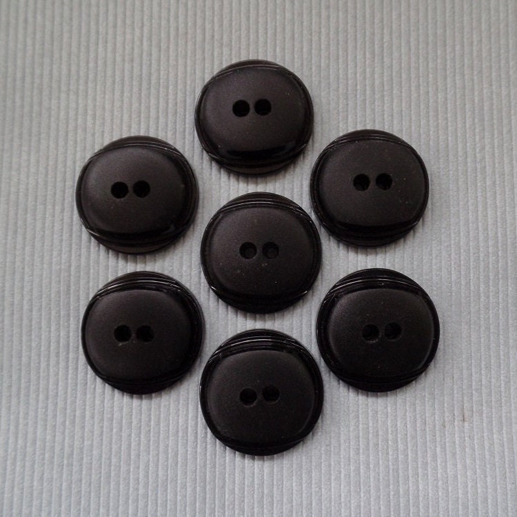Giant BLACK Buttons, Super Extra Large Plastic Buttons 6.5cm