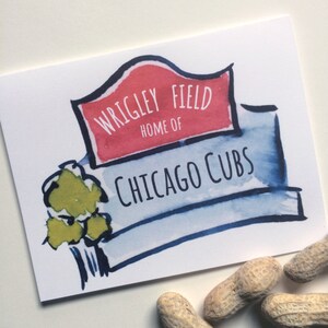 Cartões de notas do Chicago Wrigley Field