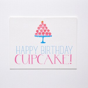 Happy Birthday Karten mit Liebling illustrierte Cupcakes so lustig und wunderlich