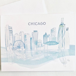 Chicago Illustrated Skyline Notitiekaarten