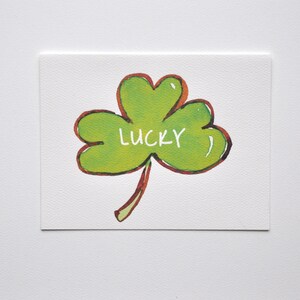 Cartes porte-bonheur Shamrock de la Saint-Patrick