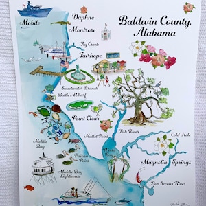 Print of Baldwin County, AL