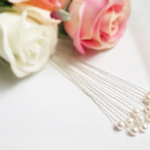 12 Pack 10&quot; Swarovski Pearl Bouquet Stems Set Of 12 Swarovski Pearl Bouquet Accessories Pearl Bouquet Jewelry Pearl Stems