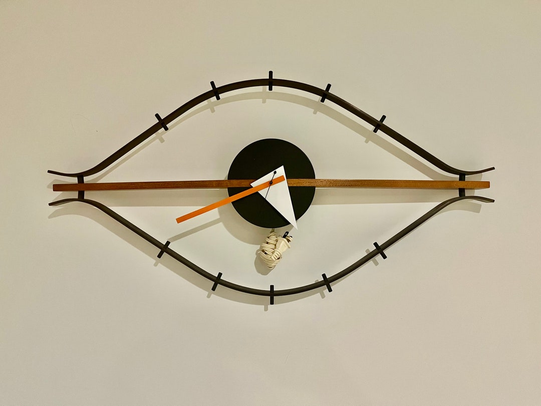 Original Vintage Nelson Eye Clock Etsy