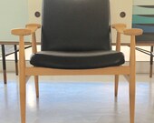 Rare marked Finn Juhl beechwood chair