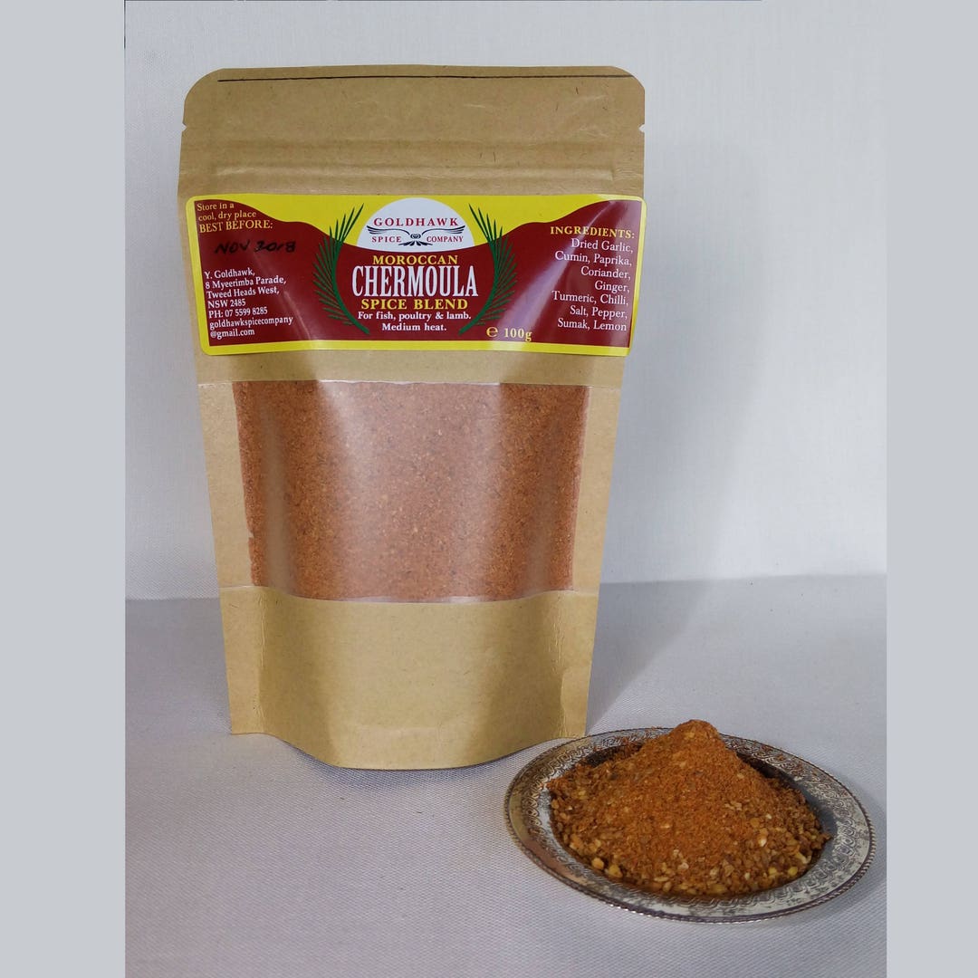 100g Chermoula Moroccan Spice Blend From North Africa Etsy