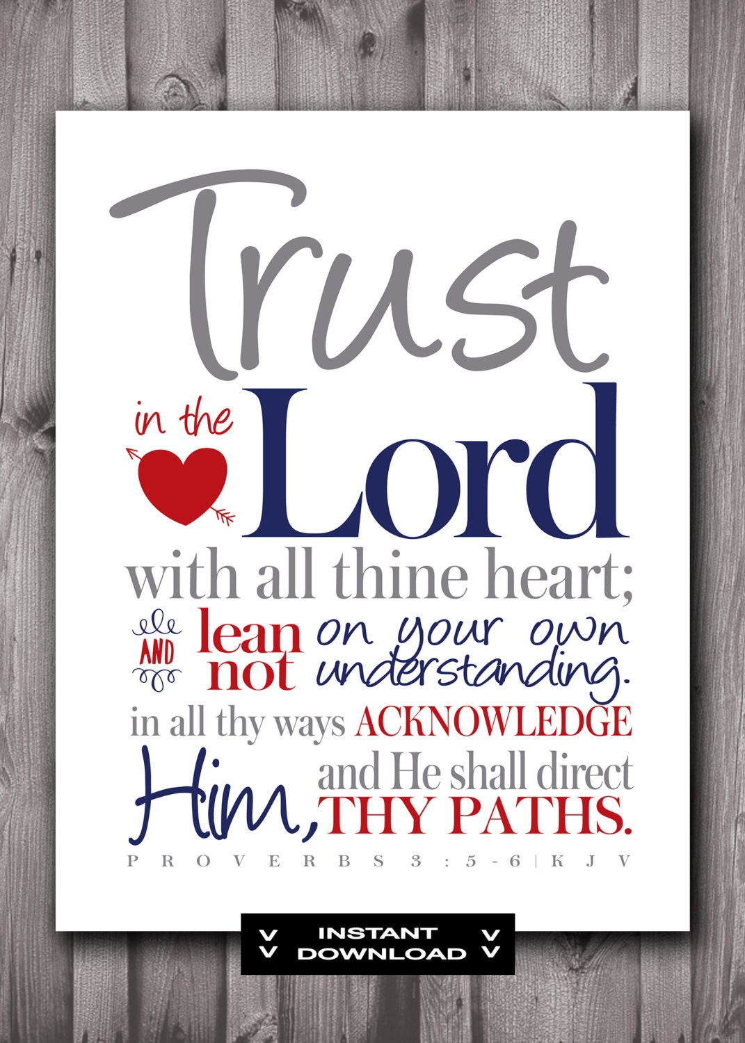 Printable Scripture Art DIY Print & Frame Scripture Wall Etsy